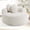 Beige + Foam+Spring + Fiber Foam and Polyester Fiber Pad, variant on Round Sofa Bed with Memory Foam Sectional Couches for Living Room, Cloud Couch with three pillows, Green