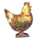 thumbnail image 2 of Escultura de silueta de arte de madera estatua de decoración de animales para mesa de salón Pollo Gloria Escultura de silueta de oso, 2 of 9
