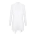 thumbnail image 6 of Women Cardigan Women's Open Front Cardigans Long Sleeve Casual Soft Drape Fall Cardigan Womens Cardigan Sweaters White L, 6 of 7