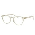 thumbnail image 2 of grinderPUNCH Lunettes de Lecture Rondes Ovales Légères pour Hommes et Femmes Lunettes de Lecture +4,50, Transparent, 2 of 4