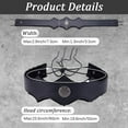thumbnail image 2 of Embossed Vintage PU Leather Headband Brown Medieval Retro Headpiece AdjustableViking Leather Head Hair Band Black, 2 of 9