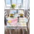 thumbnail image 3 of Colorful Easter Rectangle Tablecloth, Easter Eggs Botanical Spring Floral Waterproof & StainResistant Tablecloth, Washable Oil-proof Table Cover for Dining/Party/Wedding/Camping/Buffet 60x84 In, 3 of 9