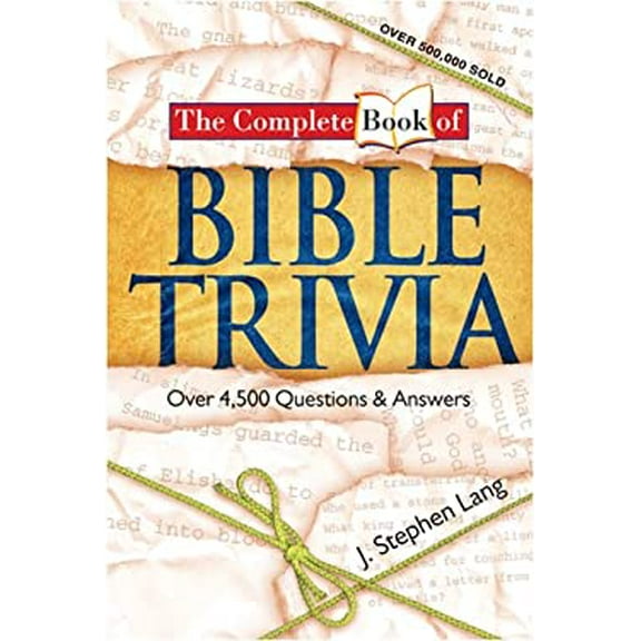 Pre-Owned The Complete Book of BIBLE TRIVIA (Paperback) 1414310501 9781414310503