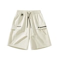 thumbnail image 4 of LEKWK Cargo Shorts for Men Plus Size Elastic Waist Lightweight Loose Fit Shorts with Pockets Drawstring Quick Dry Breathable Running Shorts for Summer Fishing Hiking, 4 of 4