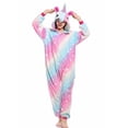 thumbnail image 4 of Kugurumi-Conjunto de Pijama de unicornio para mujer, ropa de dormir de franela con dibujos animados de Panda y Stitch, para Navidad e Invierno, 4 of 4
