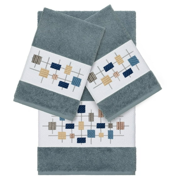 Linum Home Textiles Khloe Embellished Turkish Cotton Towel Set