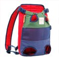 thumbnail image 1 of Green Blue One Piece Pet Carrier, Dog Backpack for Walking, Riding and Motorcycles up to 10kg, 1 of 5