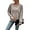 Khaki, variant on Womens Long Sleeve Shirts Crewneck Tunic Tops Pullover Sweaters Business Casual Blouses Fall Fashion