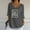 🔥 Dark Gray, variant on Sentmoon Women Clothes Women's Clothes Fashion Women's Casual Print Loose Blouse 3/4 Sleeve V-Neck Blouses Shirts for Travel and Packable Convenience Purple XXL
