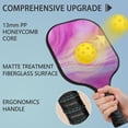 thumbnail image 4 of Pickleball Paddles Set Of 1, Fiberglass Surface, Liquid & Marble Print, 1 Paddles, 2 Balls & Bag, 4 of 5