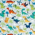 thumbnail image 3 of Chezmoi Collection 4-Piece Kids/Teens Dinosaur Sheet Set - Soft Microfiber Baby Blue Multi-Color Printed Dinosaurs Fun Kids Sheets, Full Size, 3 of 9