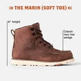 thumbnail image 2 of Bota de trabajo BRUNT Marin Soft Toe impermeable para hombre, color marrón, 2 of 7