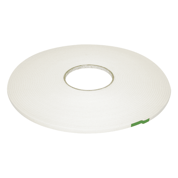 JVCC Polyethylene Foam Tape [Double-Sided, Closed Cell, 1/8 inch thick] (DC-PEF12A): 1/4 in. x 18 yds. x 1/8 in. thick (White)