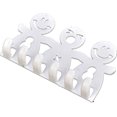 thumbnail image 3 of Ruiboury 3 Pieces Smiling Face Cartoon Wall Smiling face toothbrush rack Sucker Toothbrush Rack Holder Plastic Home Bathroom Organizer Tool, 3 of 7