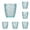 Blue-5PCS-One Size, variant on 6-Pack Acrylic Water Cup Set, Non-Toxic Shatter-Resistant Transparent Drinking Cups, Food-Grade Acrylic Water Tumblers For Restaurant, Juice, Water & Daily Use Gold-5PCS-One Size
