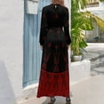 thumbnail image 2 of Vestido largo Night Stars (granate/negro) ropa de verano para mujer 2024 Vestidos elegantes Vestido largo de mujer Vestido de verano para mujer 2024, 2 of 4