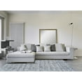 thumbnail image 2 of Feizy Zaria Transitional Abstract, Gray/White/Blue, 5' x 8' Area Rug Sheen Fade Resistant Casual Solid Design Carpet for Living Dining Bed Room, 2 of 9