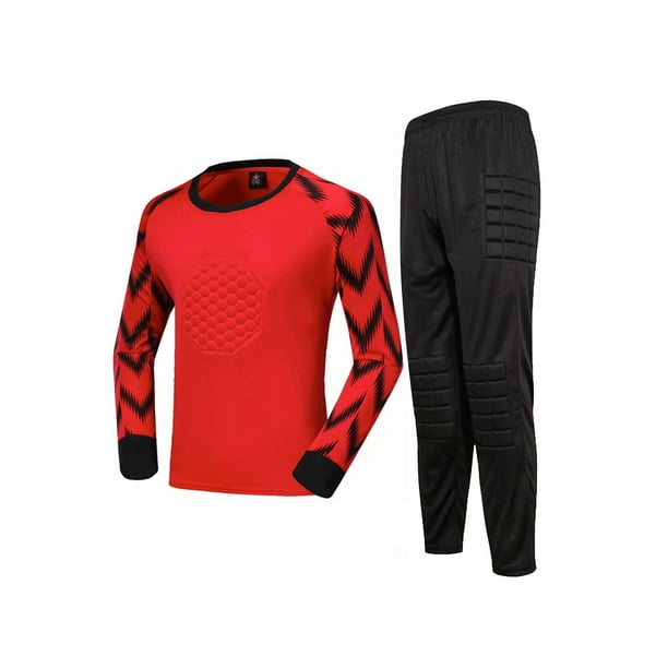 iiniim Boy's Football Soccer Goalie Outfit Goalkeeper Foam Padded