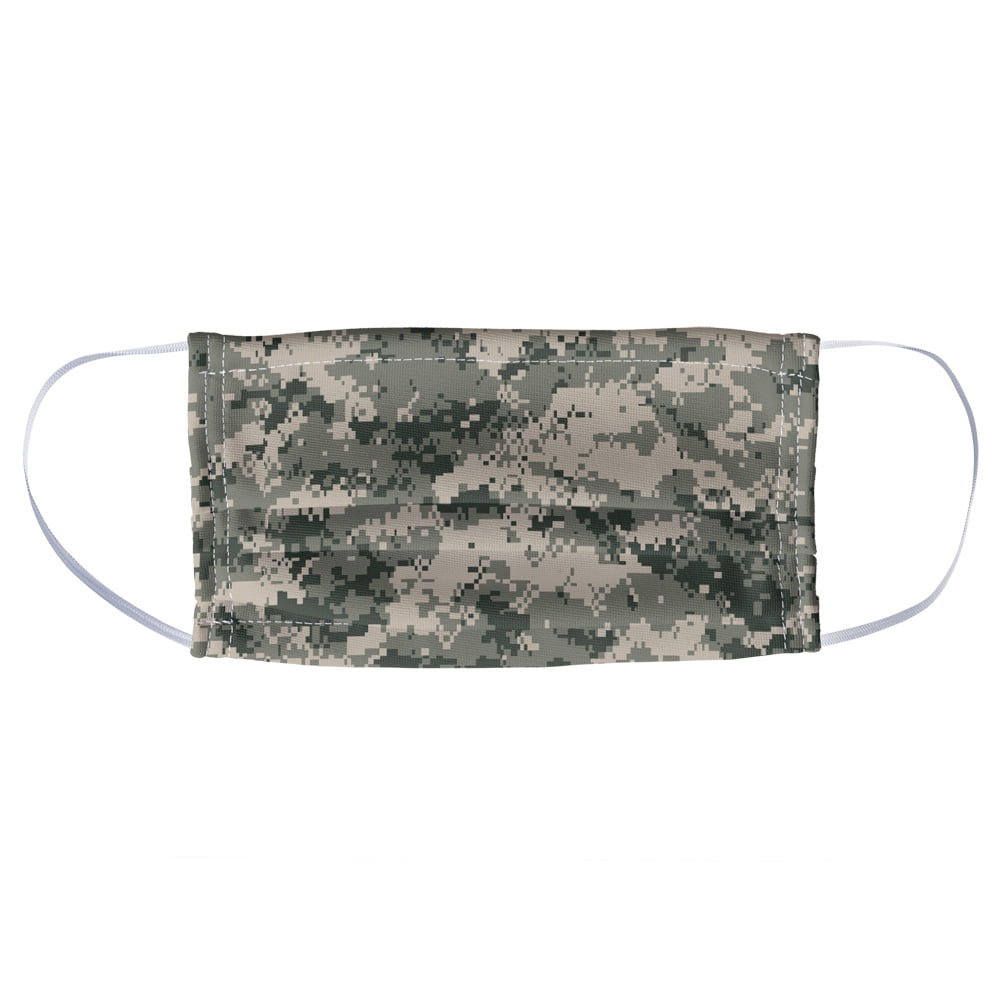 Digtal Camouflage Pattern 1-Ply Reusable Face Mask Covering, Unisex