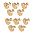 thumbnail image 6 of 10 Pack 1.2 Inch Brushed Gold Cabinet Knobs Knurled Kitchen Cabinet Knobs Gold Drawer Knobs Round Dresser Knobs, 6 of 10
