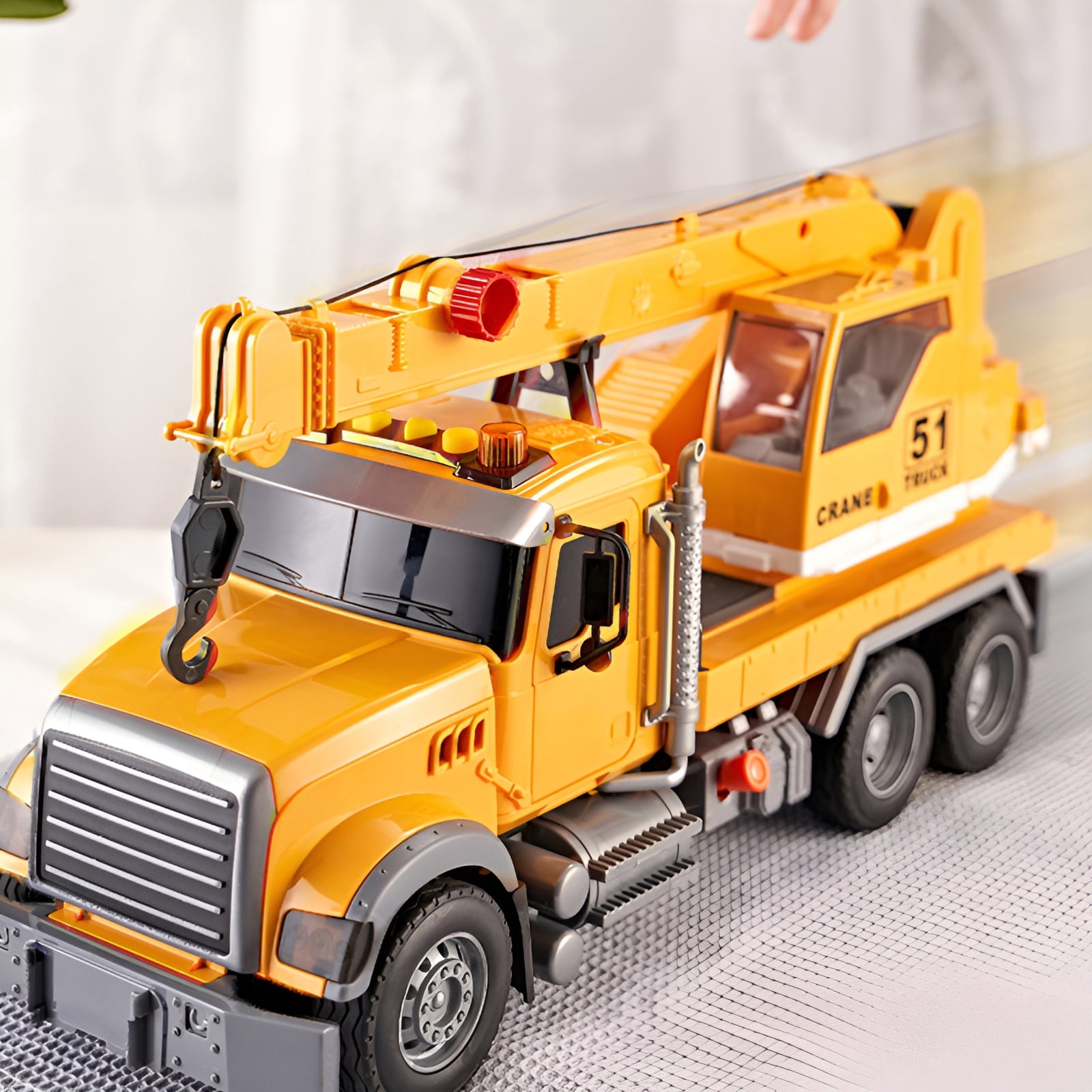 BESTSKY 2026 New Tractor Building Blocks Toy Adjustable Crane Arm Assembled Building Block Rotating Function Engineering Car Toy for Boys Girls Indoor Outdoor Play Style1