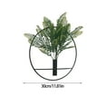 thumbnail image 2 of EGNMCR 1Pcs Wall Plant Decor Round Artificial Plants With Metal Round Hanging Hoop For Modern Home Decor wall hanging, 2 of 7
