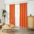 thumbnail image 3 of ZOPZO 100% Blackout Curtains, Thermal Insulated, Orange Flame, 52W x 54L Inch, Noise Reducing Light Blocking Grommet 2 Panels for Bedroom, 3 of 7