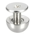 thumbnail image 5 of Unique Bargains 8x5mm Screw Back Rivets Solid Round Head Leather Studs Silver Tone 20 Pack, 5 of 5