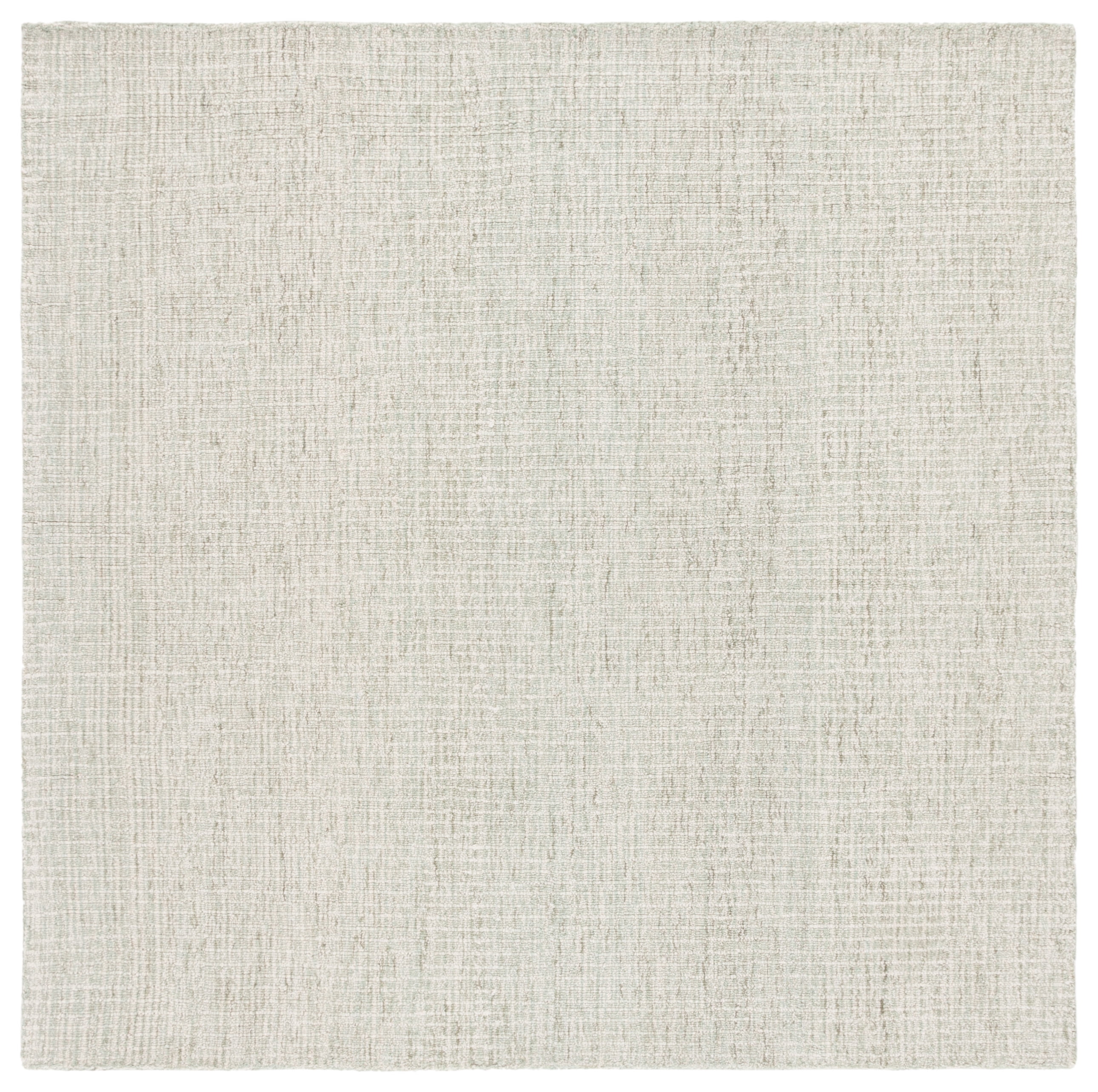 SAFAVIEH Abstract Emely Abstract Wool Area Rug, Sage/Ivory, 6' x 6' Square