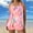Pink, variant on Drses ‌‌‌‌‌Women's Plus Size Printed Tankini Set - Conservative Strappy Top & Swim Shorts with Flowy Cover-Up | Beach Swimwear 2025 (Sizes S-5XL)