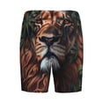 thumbnail image 7 of Daiia Lion Forest Crown Mens Woven Stretch Pajama Short,Short Pajama Pants-Small, 7 of 7
