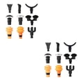 thumbnail image 1 of Cateissary 9x Massage Tools Point Plug-N-Play Heads Vibration Massager Tipo 1 2Conjunto, 1 of 1