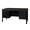 Neo Walnut / Black, variant on Romig Mesa Steel Single Pedestal Teacher's Office Desk with Center Drawer 48" x 30" - Medium Oak