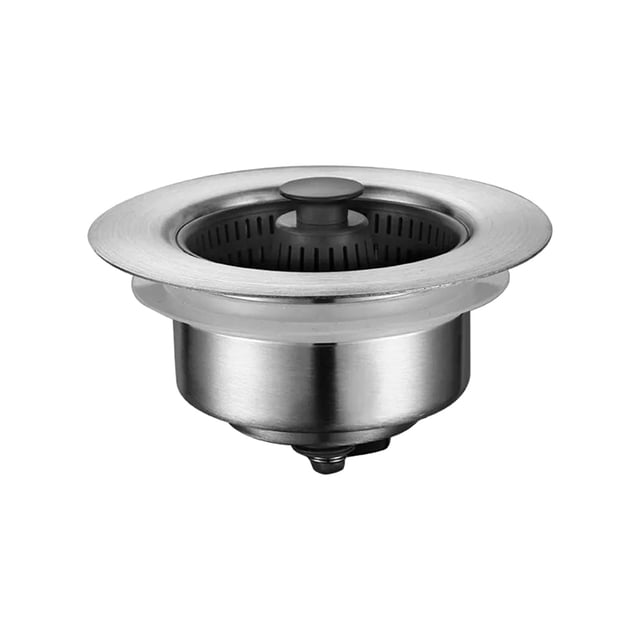 Stainless Steel Kitchen Drain Strainer and Stopper with for Garbage Disposal and Standard Drains