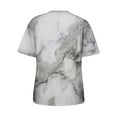 thumbnail image 6 of Ichuanyi Womens Shirts, Adult Fashion Woman Round Neck Short Sleeve Tops T-Shirt Prints Loose Blouse, 6 of 6