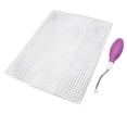 thumbnail image 1 of Latch Hook Rug, Latch Hook Tool and Rug Hooking Mesh Kit Rubber Handle Bent Latch Hook Crochet Needle Latch Hook Tool 50x50cm Mesh Fabric for Crafts Hand Made Rug Sock Wool Product, 1 of 7