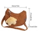 thumbnail image 3 of Bolsa De Hombro Bolsa bandolera de pana Transpirable con colgante Duradero con cremallera Viaje de compras Ndcxsfigh Para Estrenar, 3 of 3