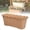 B_Brown, variant on Window Box Planter, Flower Window Boxes, Rectangle Planters Box, Wavy Ruffled Edge , Plastic Vegetable Planters for Windowsill, Patio, Garden, Porch, Yard, Balcony, Home Decor, White, 16x6.9x6.3 Inch