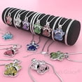 thumbnail image 5 of Maya's Grace Birthstone Paw Print Pendant Necklace, Rhinestone Gemstone, Pendant Necklace for Women - April, 5 of 9