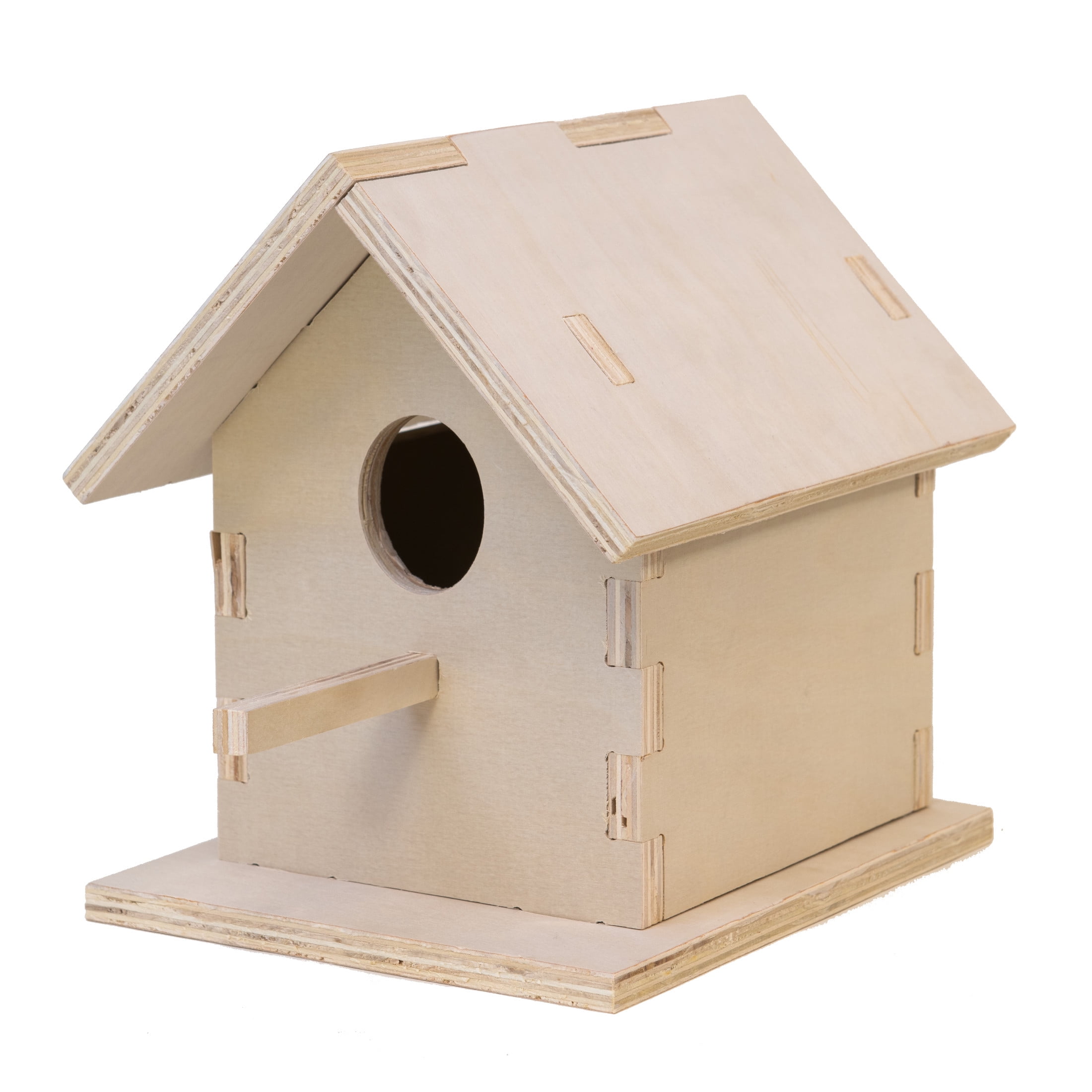 MINI Unfinished 4" WOOD BARN BIRDHOUSE Paint Stain Outdoor Craft DIY Project NEW 
