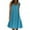 Blue, variant on Spring Sale 2024!Hontri Women's Casual Dress Women Casual Print Sleeveless Loose Plus Size Beach Summer Dress Ladies Bodycon Dresses for Women Blue,L