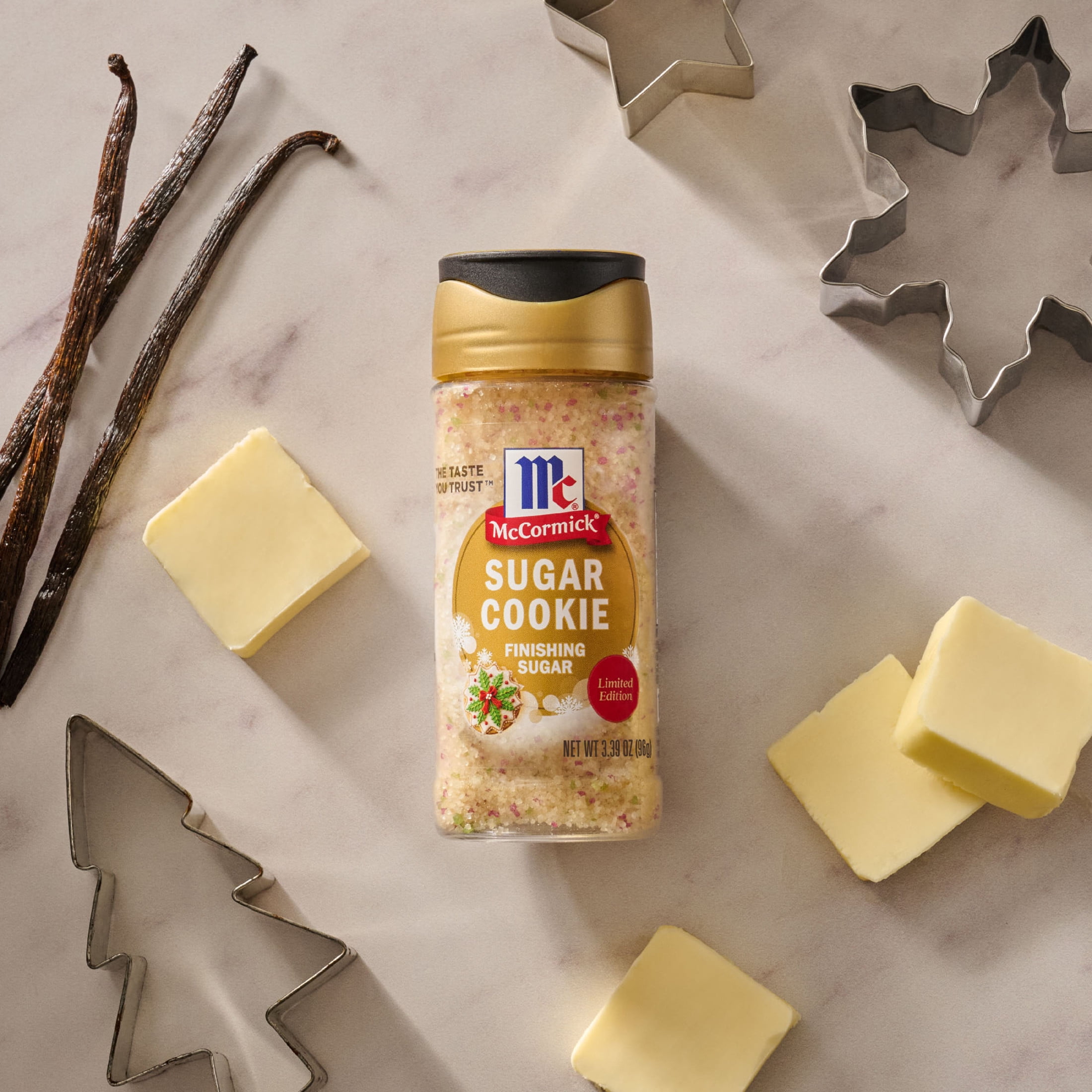 McCormick Sugar Cookie Finishing Sugar, 3.39 oz Bottle