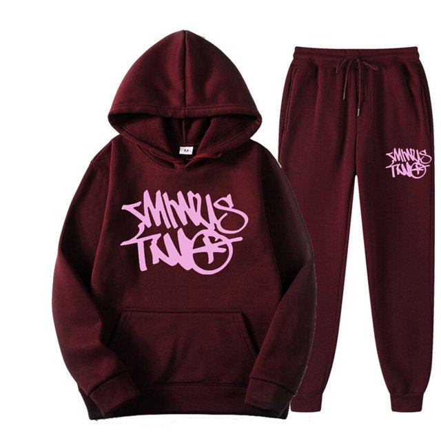 Sudadera con capucha y pantalones para hombre, conjunto de 2 piezas, ropa deportiva, traje de menos dos, chándal de Hip Hop Y2K, otoño xuanjing unisex