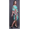 thumbnail image 2 of Bimba Kaftan de Plage à Fleurs, Paréo de Bikini, Robe Midi pour Femmes, Caftan Court - TG-3X, 2 of 5