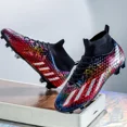 thumbnail image 2 of Zapatos de fútbol transpirables para hombre, zapatillas de entrenamiento de interior, tacos largos, ultraligeros, antideslizantes, para deportes al aire libre, venta al por mayor, 2 of 5