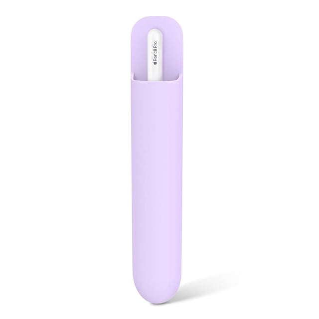Soporte de lápiz capacitivo universal MoKo de silicona para Apple Pencil, color morado
