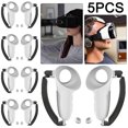 thumbnail image 1 of 5 Pares Empuñaduras Controlador TPU para Accesorios Meta Quest 3 VR () Blanco, 1 of 4