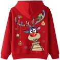 thumbnail image 4 of Sudaderas con capucha navideñas para mujer, sudaderas con capucha de manga larga a la moda con gráfico de alces bonitos, sudaderas informales Fridja FKASFK5430, 4 of 6
