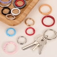 thumbnail image 4 of Uxcell Metal Spring O Ring, Clips de Carabineros, Hebillas de Llaveros 24mm / 0.94 pulgadas & 20 Pcs & Dorado, 4 of 6
