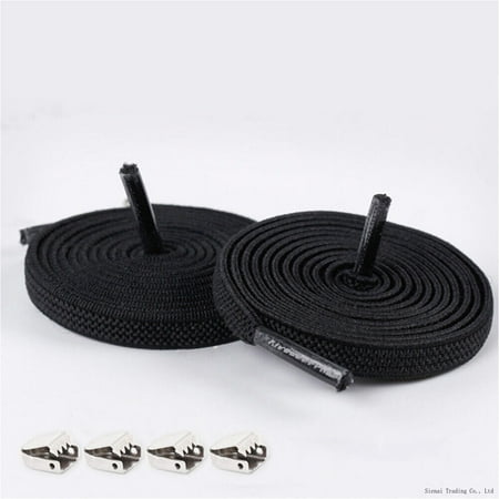 

1Pair Unisex Lazy Tie-Free Shoelace Stretch Elastic Shoelaces Flat Shoe Laces R